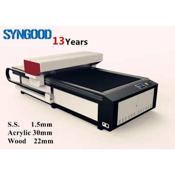 CO2 Metal None-metal Laser Cutting Machine S.S. 1.5mm None metal Acrylic 30mm Wood 23mm 150W 1300*2500mm